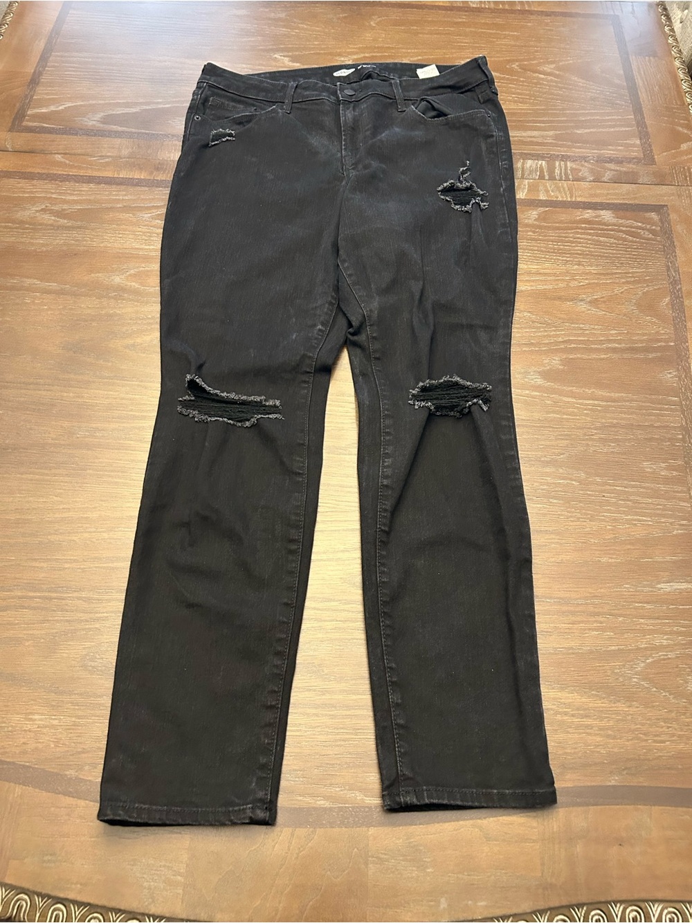 Old Navy Black Skinny Ripped Jeans - Women's